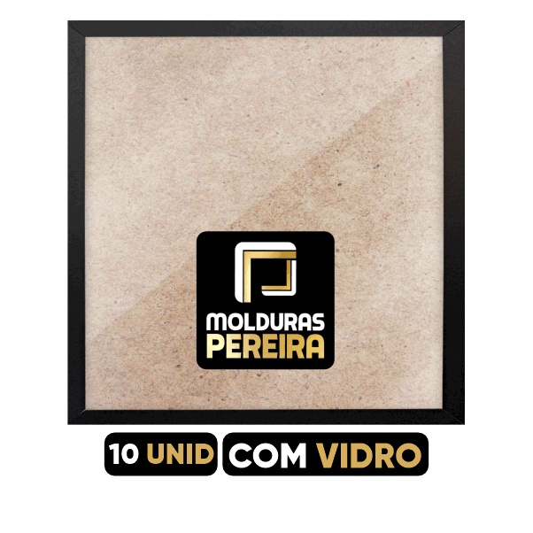 Kit Molduras 10 Unidades - com Vidro